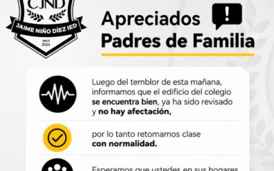 Comunicado Informativo – Sismo 10 de agosto